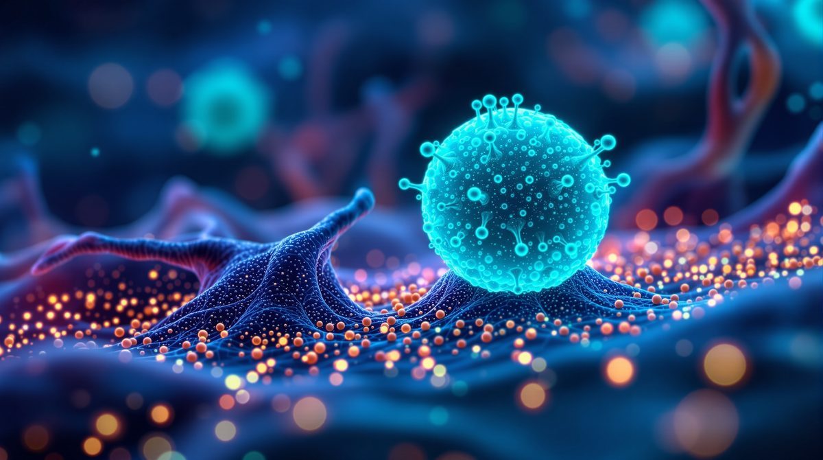 CB1- und CB2-Rezeptoren des Endocannabinoid-Systems auf Nervenzellmembranen