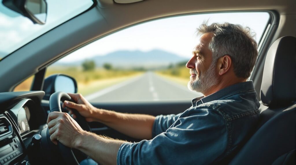 Entspannt und aufrecht Auto fahren – gesund am Steuer